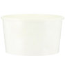 Ice cream White Paper Cup 120ml - pack 50 units with flat lid closed