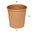 Paper Cup 100% Kraft (4Oz) 120ml w/ Black Lid “To Go” - Box of 1000 units
