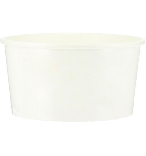 Gobelet Carton Blanc pour la crème glacée 80ml - paquet 50 unités sans couvercle