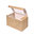 Caja de Sandwich Kraft com Ventana - Caja 1000 Unidades