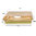 Saladier rectangulaire en carton Kraft avec couvercle 1200 ml - Boîte complète 200 unités