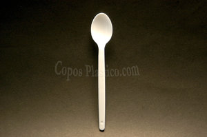 Disposable Plastic Dessert Spoon White 150mm Packaging 1000 uni