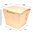 Caja De Comida Oriental Mediana 780ml Kraft- Paquete 25 unidades