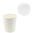 White Paper Cups 126ml (4Oz) w/ Flat Lid - Pack of 80 units