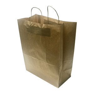 Kraft paper bag with twisted handle 32x41cm - Pack 50 units
