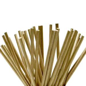 Straight Paper Straw kraft - Box 6000 units