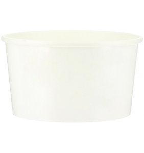 Gobelet Carton Blanc pour la crème glacée 230ml - paquet 50 unités sans couvercle