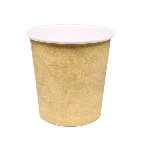 Vaso de Cartón Café 110ml (4Oz) Kraft – Paquete 50 unidades