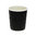 Vaso papel corrugado negro 240ml (8Oz) - Paquete 25 unidades