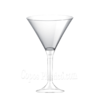 Martini Glass PS 185 ml with Transparent Support Full Box of 400 units