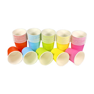 Paper Cups 7Oz 210ml Colors Assorted
