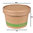Kraft Paper Soup Box of 240ml With Paper Lid- Pack of 25 units