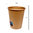 Vaso de Cartón 240ml (8Oz) 100% Kraft c/ Tapa Blanca “To Go” – Caja Completa 2000 unidades