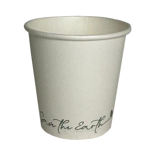 White Card Cup 90ml (3OZ) "Save the Earth" - Packing 50 Units